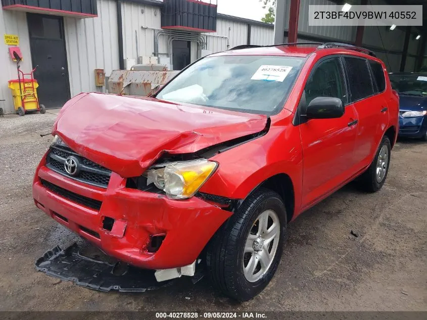 2011 Toyota Rav4 VIN: 2T3BF4DV9BW140552 Lot: 40278528