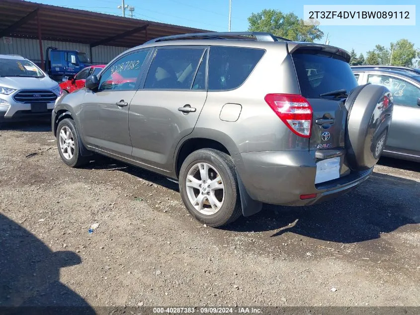 2011 Toyota Rav4 VIN: 2T3ZF4DV1BW089112 Lot: 40287383