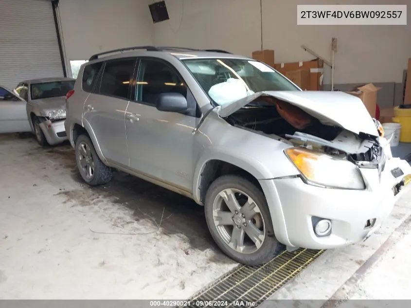 2011 Toyota Rav4 Sport VIN: 2T3WF4DV6BW092557 Lot: 40290021