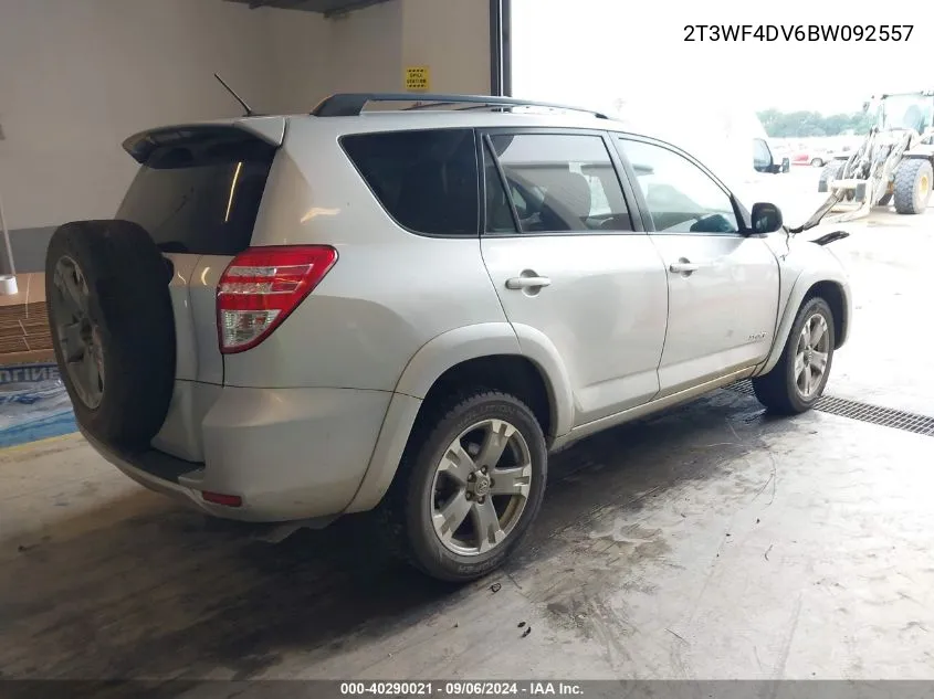 2011 Toyota Rav4 Sport VIN: 2T3WF4DV6BW092557 Lot: 40290021