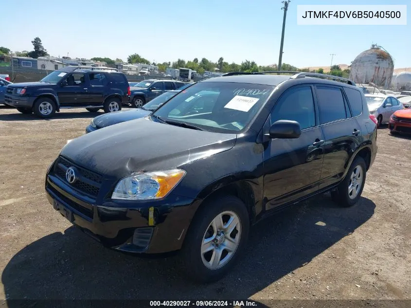 2011 Toyota Rav4 Base (A4) VIN: JTMKF4DV6B5040500 Lot: 40290027