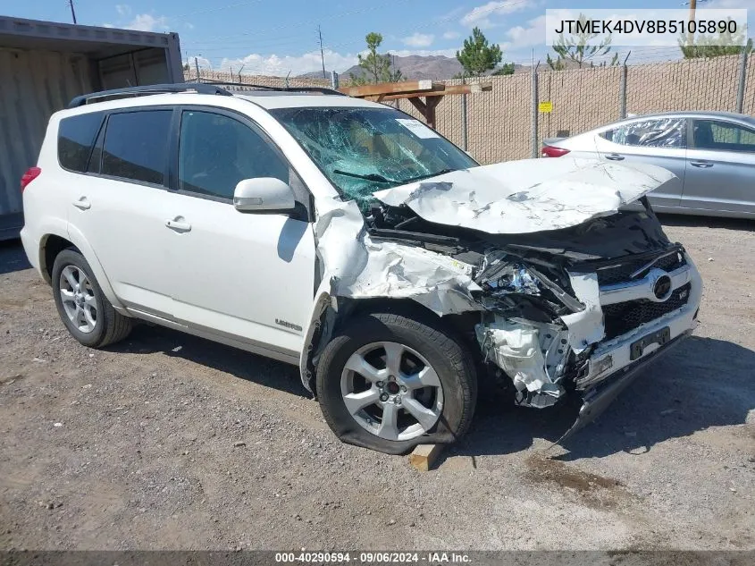 2011 Toyota Rav4 Limited V6 VIN: JTMEK4DV8B5105890 Lot: 40290594