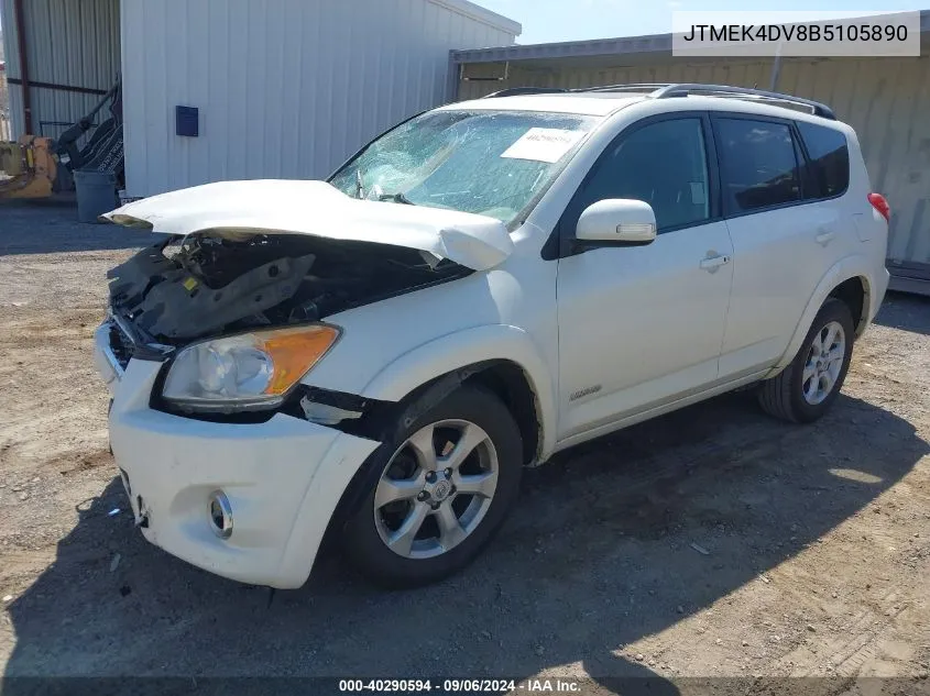 JTMEK4DV8B5105890 2011 Toyota Rav4 Limited V6