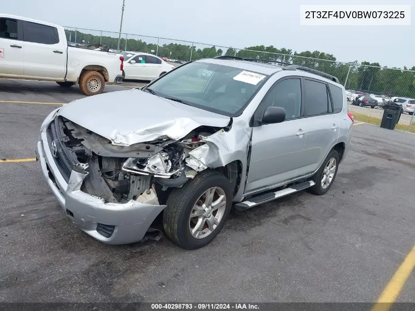 2011 Toyota Rav4 Base (A4) VIN: 2T3ZF4DV0BW073225 Lot: 40298793