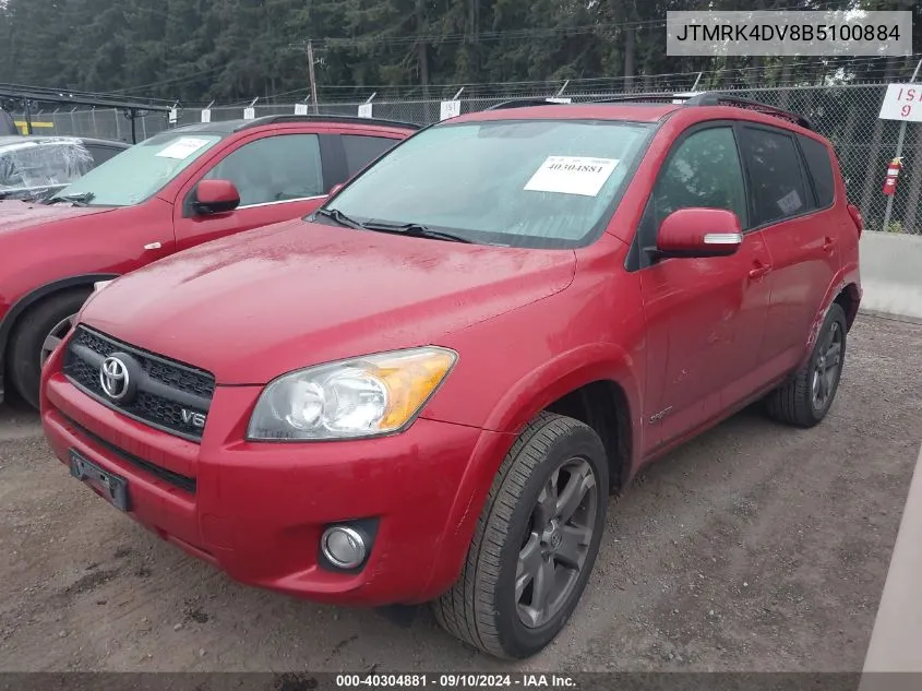 2011 Toyota Rav4 Sport VIN: JTMRK4DV8B5100884 Lot: 40304881