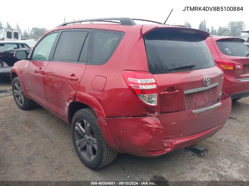 JTMRK4DV8B5100884 2011 Toyota Rav4 Sport