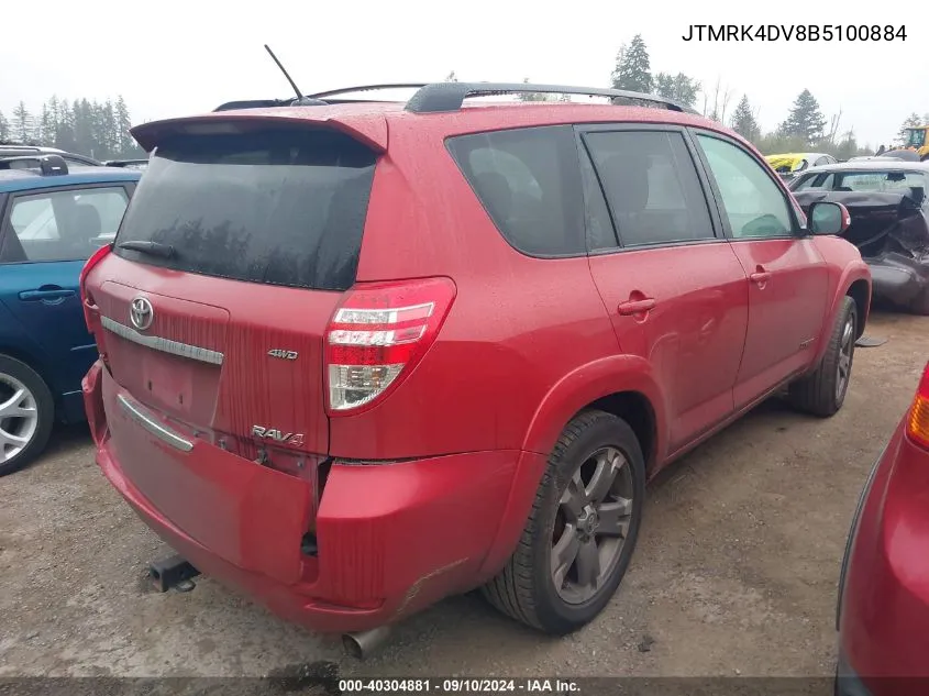 JTMRK4DV8B5100884 2011 Toyota Rav4 Sport