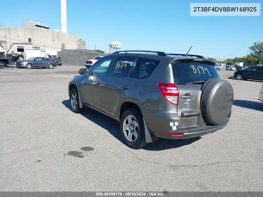 2011 Toyota Rav4 VIN: 2T3BF4DV8BW168925 Lot: 40308179