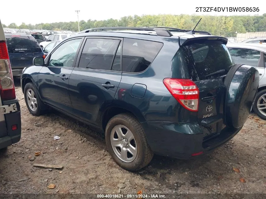 2T3ZF4DV1BW058636 2011 Toyota Rav4