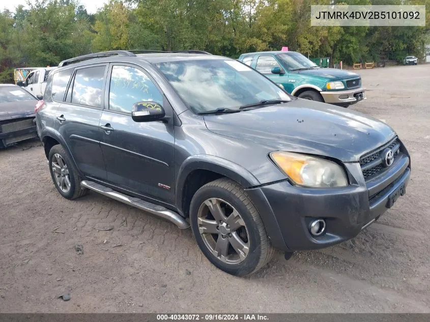 2011 Toyota Rav4 Sport VIN: JTMRK4DV2B5101092 Lot: 40343072