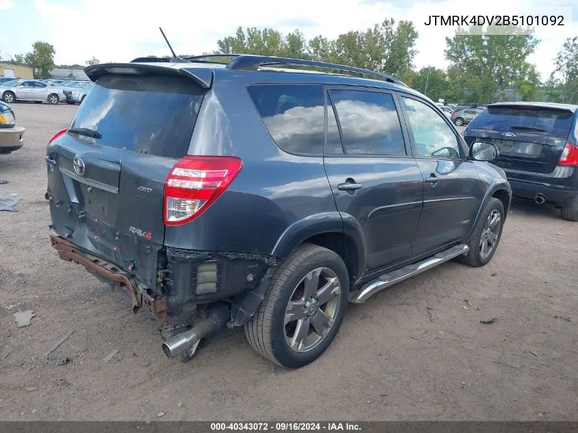 2011 Toyota Rav4 Sport VIN: JTMRK4DV2B5101092 Lot: 40343072