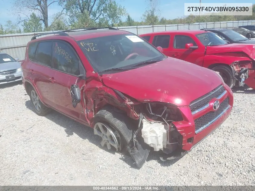 2011 Toyota Rav4 Limited VIN: 2T3YF4DV3BW095330 Lot: 40344562