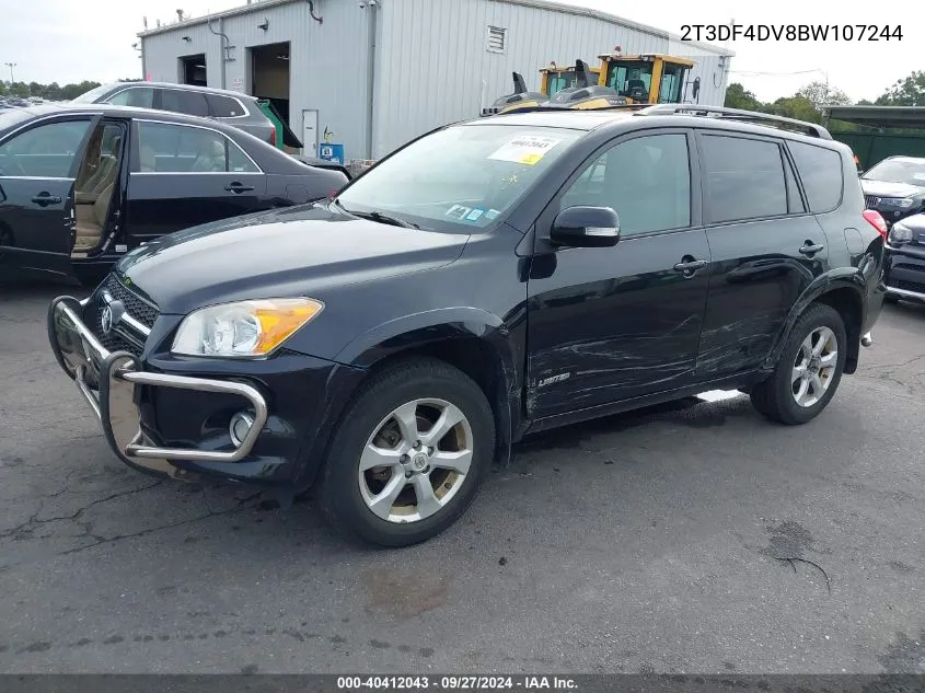 2011 Toyota Rav4 Limited VIN: 2T3DF4DV8BW107244 Lot: 40412043