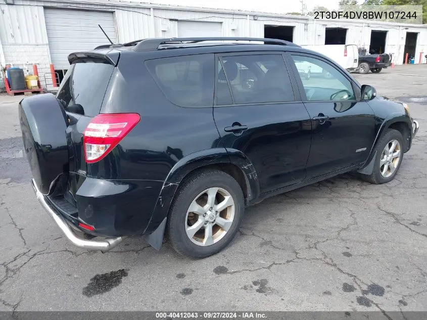 2011 Toyota Rav4 Limited VIN: 2T3DF4DV8BW107244 Lot: 40412043