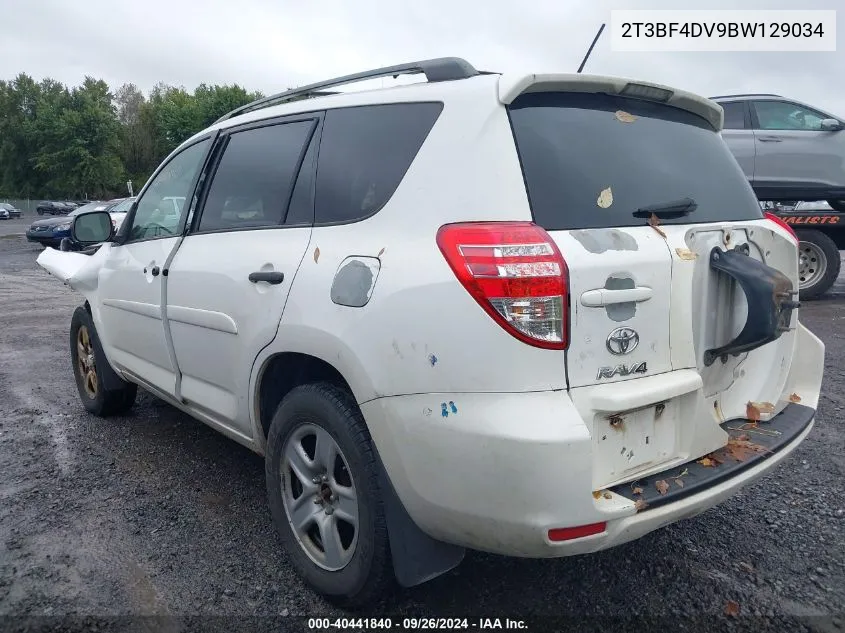 2011 Toyota Rav4 VIN: 2T3BF4DV9BW129034 Lot: 40441840