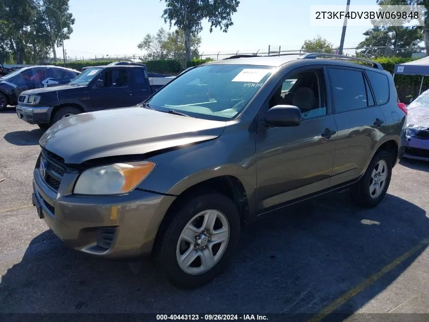 2011 Toyota Rav4 Base (A4) VIN: 2T3KF4DV3BW069848 Lot: 40443123