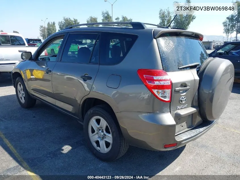 2011 Toyota Rav4 Base (A4) VIN: 2T3KF4DV3BW069848 Lot: 40443123