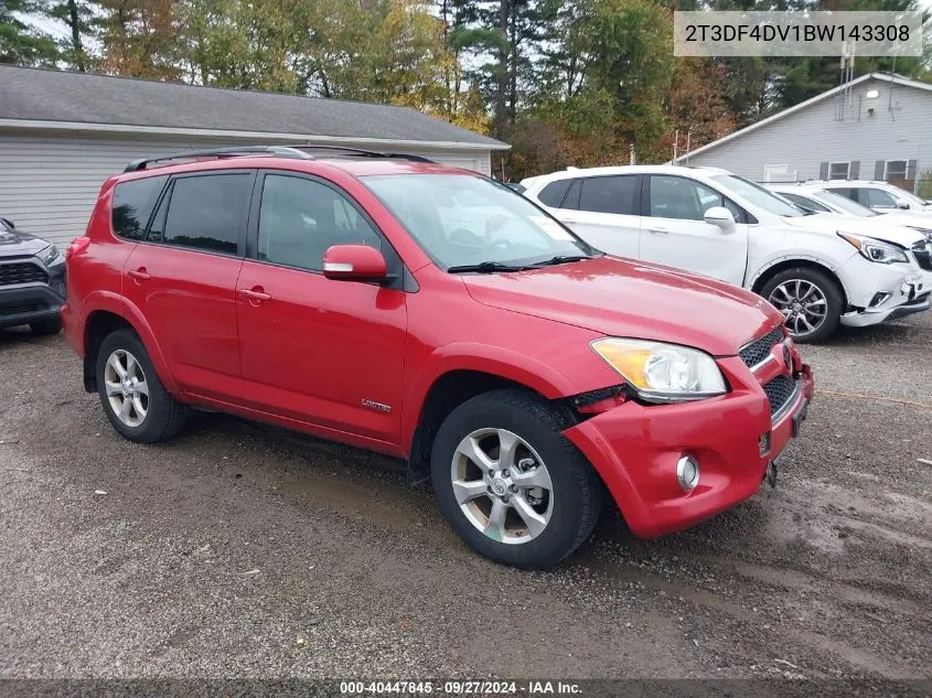 2011 Toyota Rav4 Limited VIN: 2T3DF4DV1BW143308 Lot: 40447845