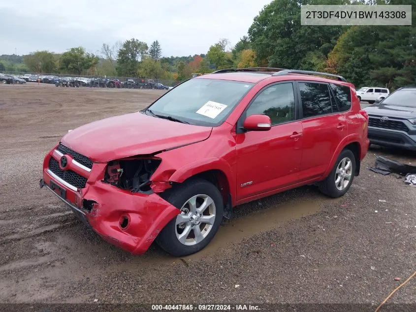 2T3DF4DV1BW143308 2011 Toyota Rav4 Limited