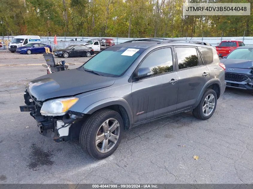 2011 Toyota Rav4 Sport VIN: JTMRF4DV3B5044048 Lot: 40447995