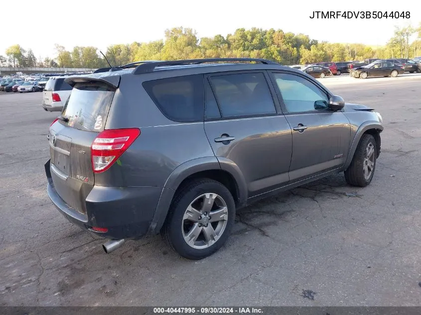 2011 Toyota Rav4 Sport VIN: JTMRF4DV3B5044048 Lot: 40447995