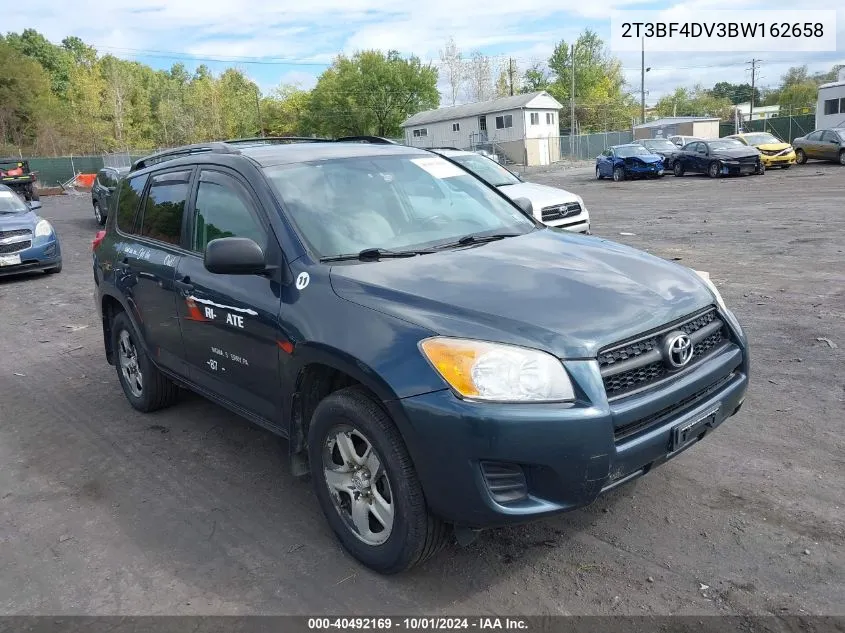 2011 Toyota Rav4 VIN: 2T3BF4DV3BW162658 Lot: 40492169