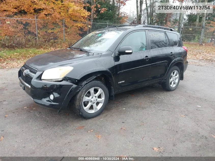 2T3DF4DV6BW113754 2011 Toyota Rav4 Limited