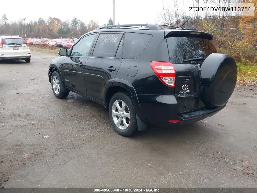 2T3DF4DV6BW113754 2011 Toyota Rav4 Limited