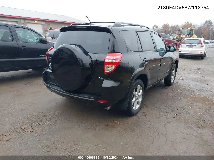 2T3DF4DV6BW113754 2011 Toyota Rav4 Limited