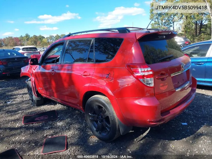 2011 Toyota Rav4 Sport VIN: JTMRK4DV5B5099418 Lot: 40603818