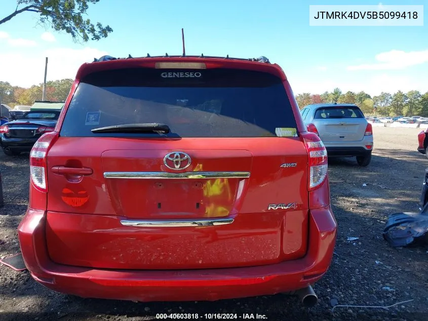 JTMRK4DV5B5099418 2011 Toyota Rav4 Sport