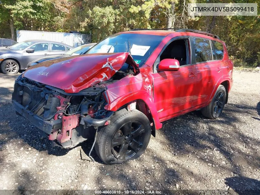 JTMRK4DV5B5099418 2011 Toyota Rav4 Sport