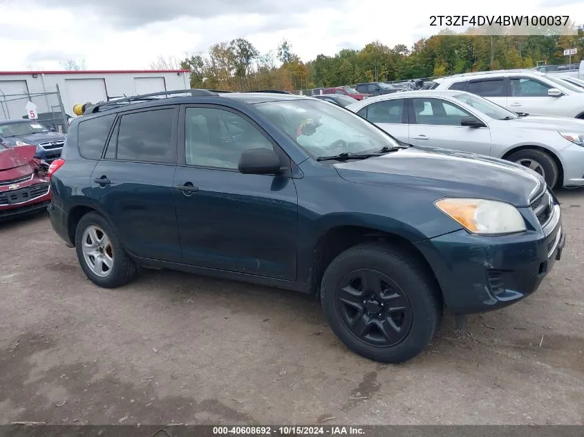 2011 Toyota Rav4 VIN: 2T3ZF4DV4BW100037 Lot: 40608692