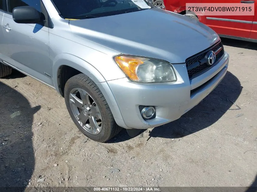 2011 Toyota Rav4 Sport VIN: 2T3WF4DV0BW071915 Lot: 40671132