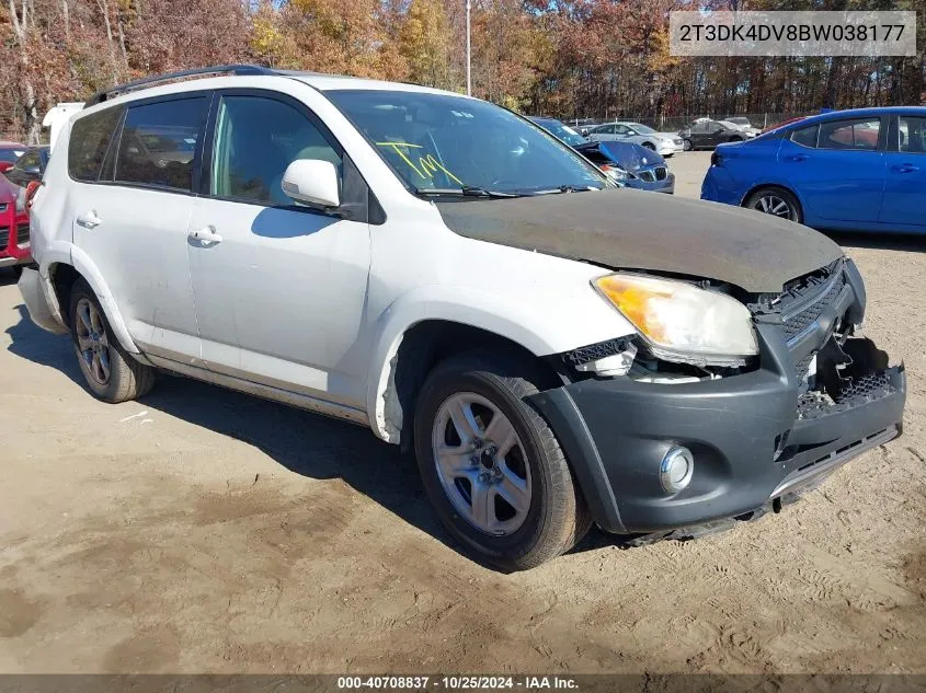 2011 Toyota Rav4 Limited VIN: 2T3DK4DV8BW038177 Lot: 40708837