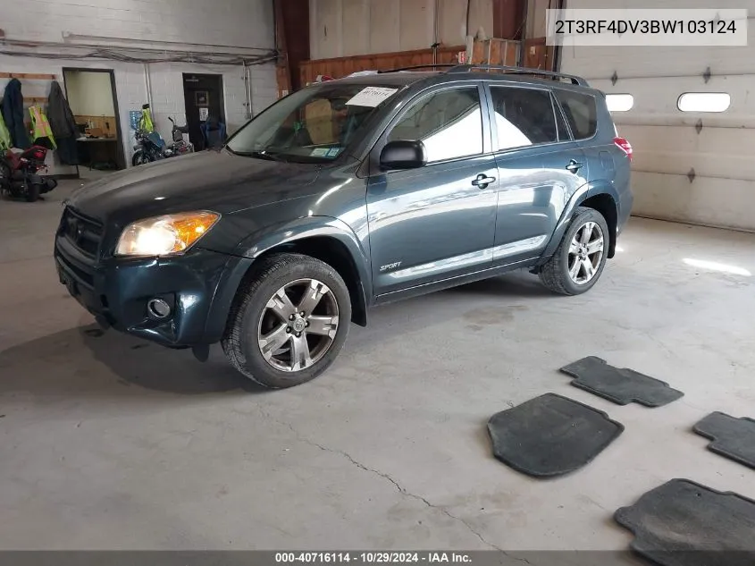 2011 Toyota Rav4 Sport VIN: 2T3RF4DV3BW103124 Lot: 40716114