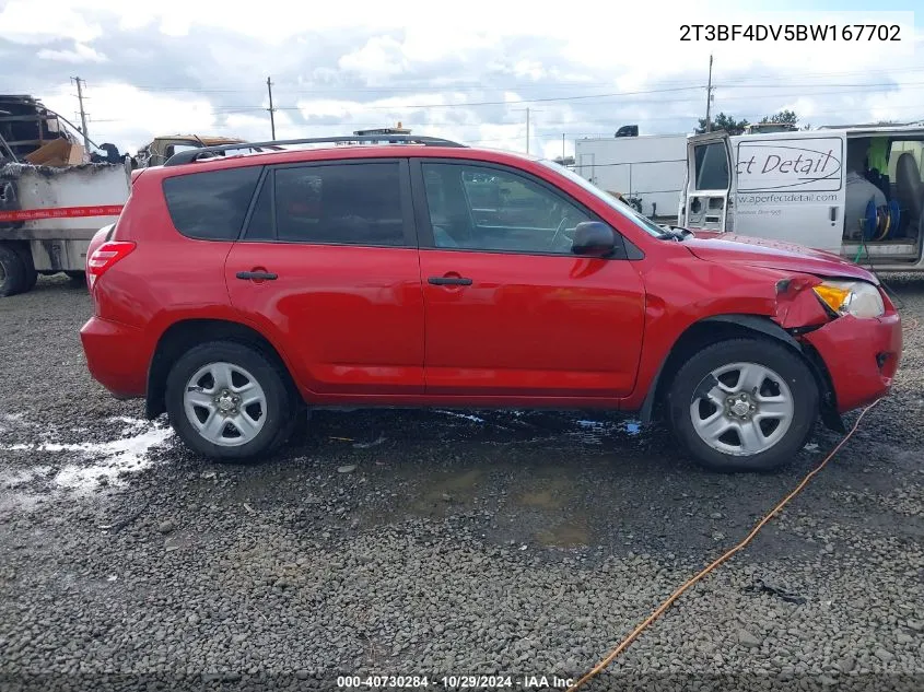 2011 Toyota Rav4 VIN: 2T3BF4DV5BW167702 Lot: 40730284