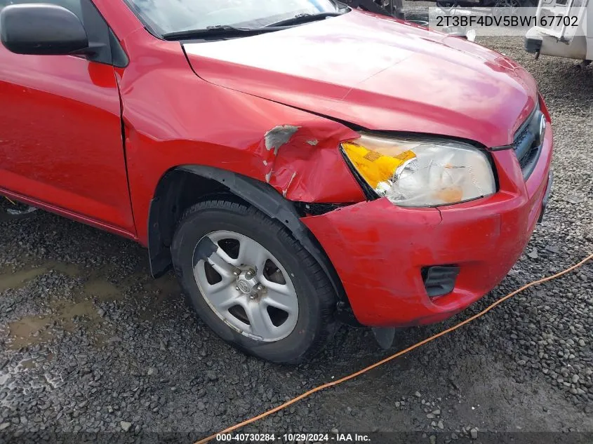 2011 Toyota Rav4 VIN: 2T3BF4DV5BW167702 Lot: 40730284