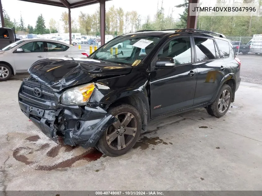 2011 Toyota Rav4 Sport VIN: JTMRF4DVXB5047996 Lot: 40749087