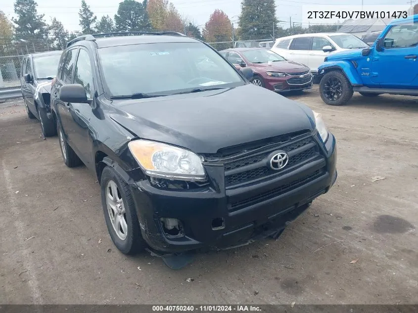 2011 Toyota Rav4 VIN: 2T3ZF4DV7BW101473 Lot: 40750240