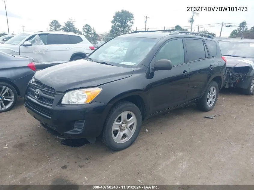 2011 Toyota Rav4 VIN: 2T3ZF4DV7BW101473 Lot: 40750240