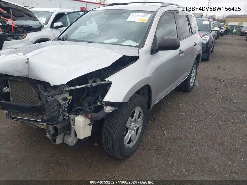 2011 Toyota Rav4 VIN: 2T3BF4DV5BW156425 Lot: 40759252