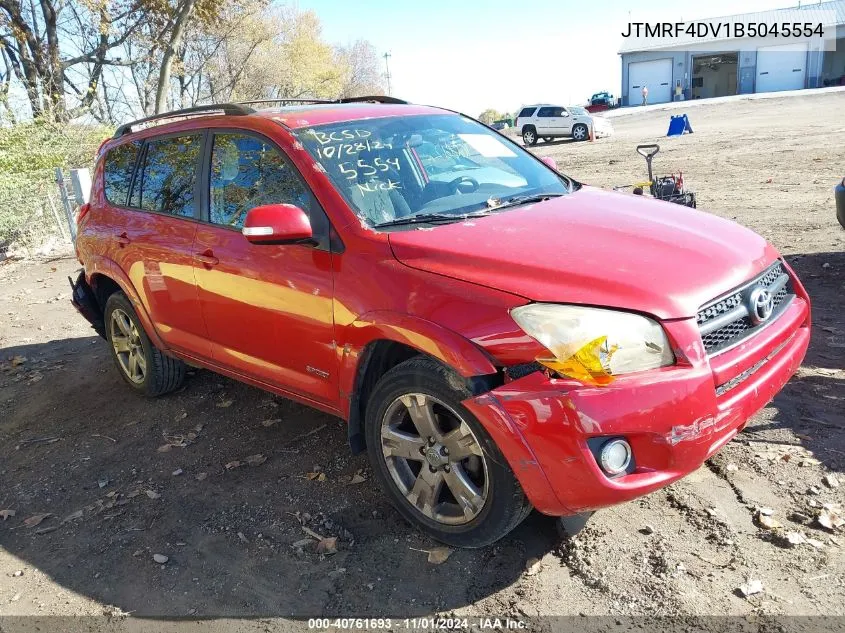 2011 Toyota Rav4 Sport VIN: JTMRF4DV1B5045554 Lot: 40761693