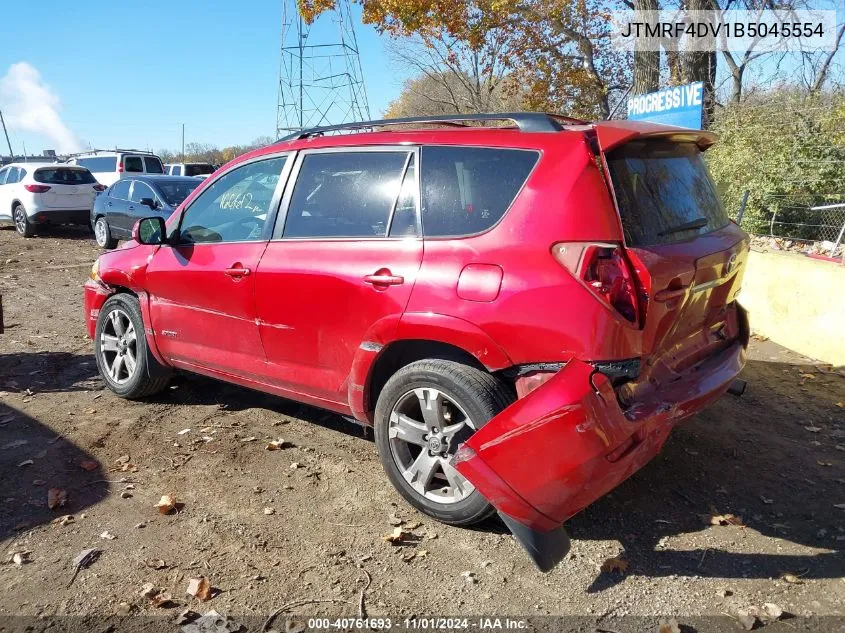 2011 Toyota Rav4 Sport VIN: JTMRF4DV1B5045554 Lot: 40761693