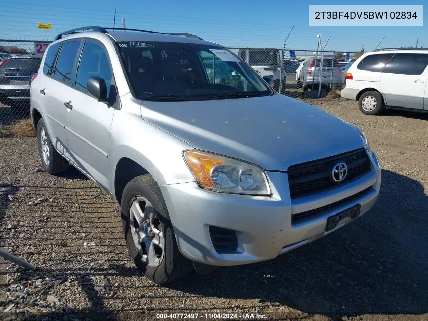 2011 Toyota Rav4 VIN: 2T3BF4DV5BW102834 Lot: 40772497