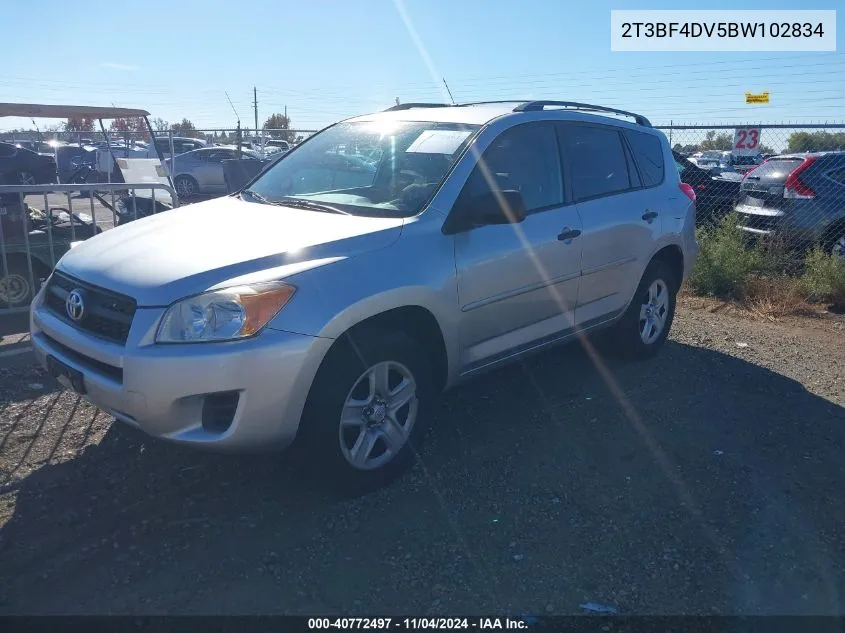 2011 Toyota Rav4 VIN: 2T3BF4DV5BW102834 Lot: 40772497