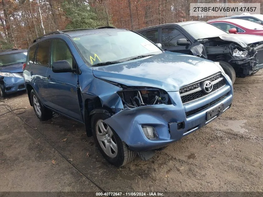 2011 Toyota Rav4 VIN: 2T3BF4DV6BW147457 Lot: 40772647