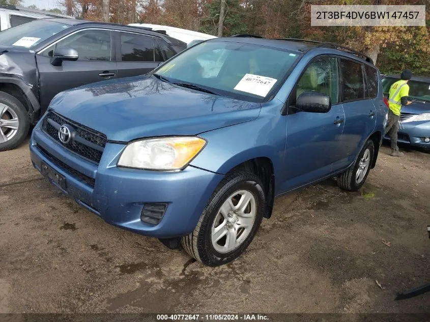 2011 Toyota Rav4 VIN: 2T3BF4DV6BW147457 Lot: 40772647