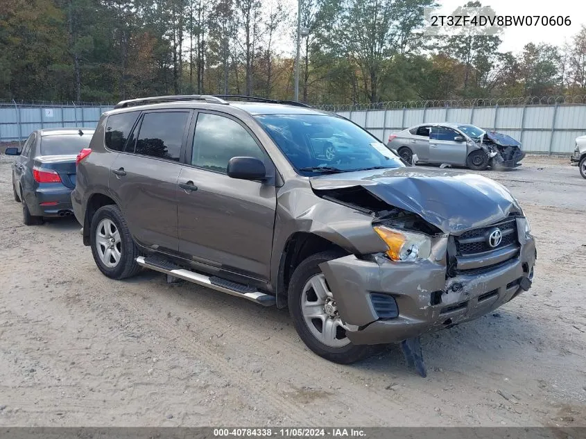 2011 Toyota Rav4 VIN: 2T3ZF4DV8BW070606 Lot: 40784338