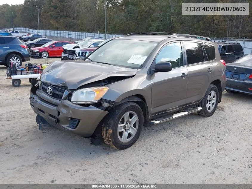 2011 Toyota Rav4 VIN: 2T3ZF4DV8BW070606 Lot: 40784338